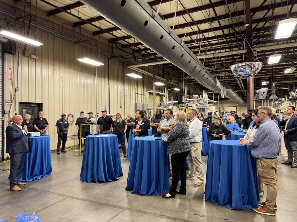 Speaker addresses facility upgrades that focuses on high-tech manufacturing, innovative production, infrastructure enhancements and career opportunities in manufacturing